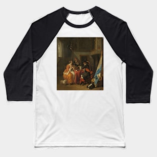 A Card Game - Gabriël Metsu Baseball T-Shirt